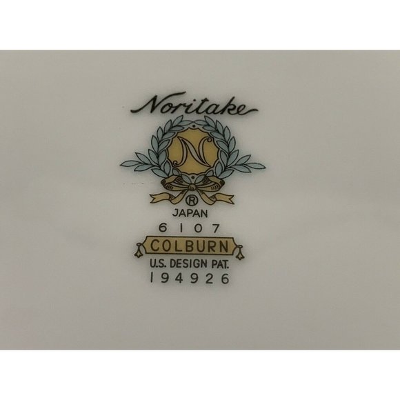 Noritake China - Colburn Pattern - Pair Salad Plates - 8.25" - #6107 - Picture 8 of 8